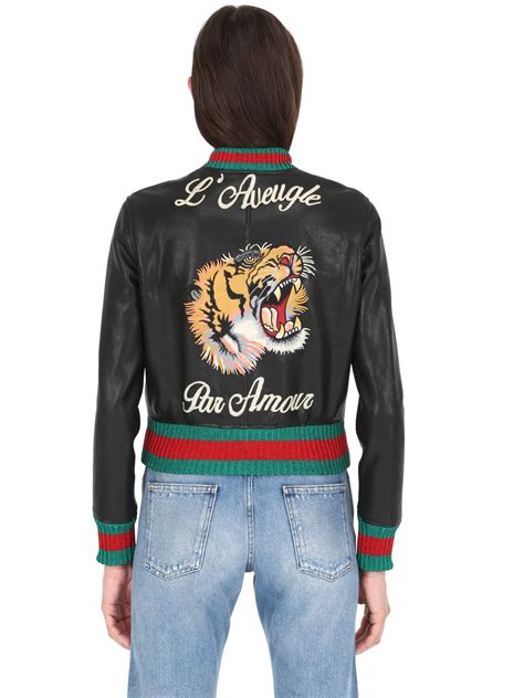 gucci tiger embroidered bomber|gucci tiger accessories.